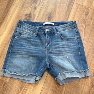 KanCan Distressed Blue Jean Shorts